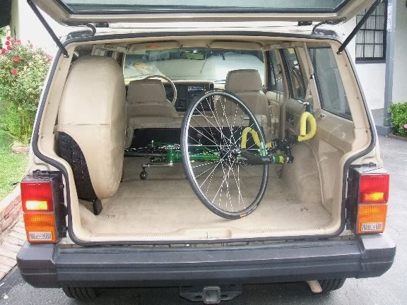 Bicycle Inside Car