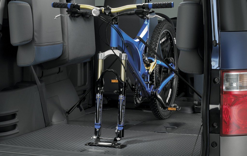 inside car bike rack