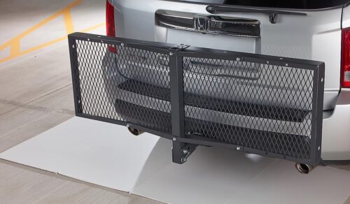 folding hitch cargo carrier