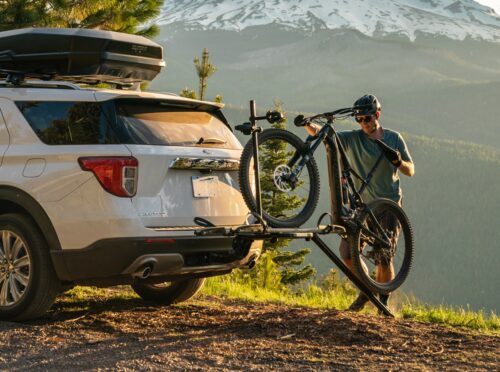 ebike bike rack with ramp