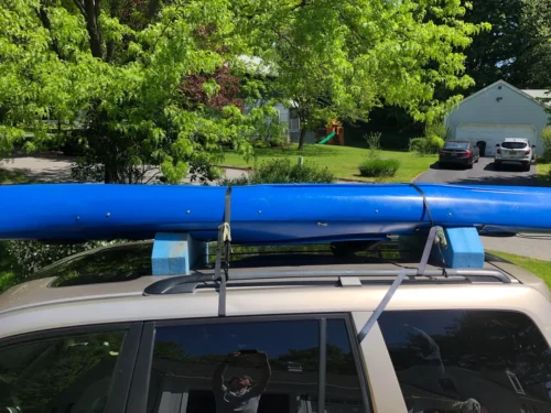 no rack kayak on roof